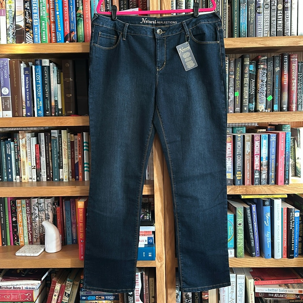 NWT Natural Reflections jeans, dark blue size 16 average